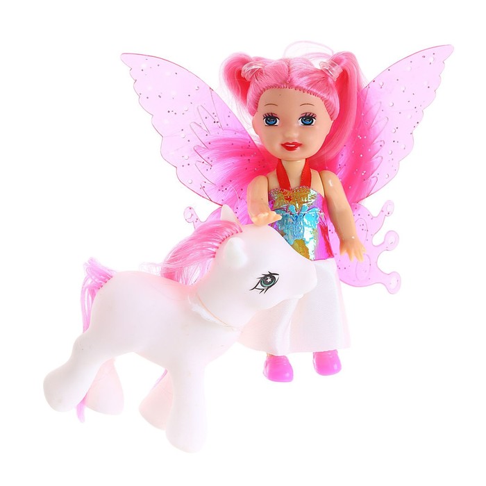 Кукла малышка "Фея" с пони, МИКС