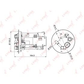 

Фильтр топливный LYNXauto LF970M