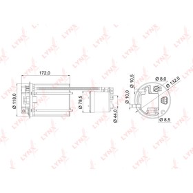 

Фильтр топливный LYNXauto LF985M
