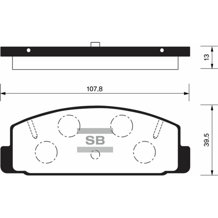 Колодки тормозные дисковые HI-Q SP2028