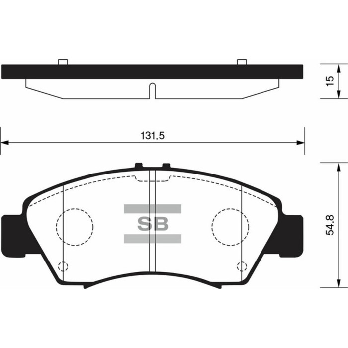 Колодки тормозные дисковые HI-Q SP2032