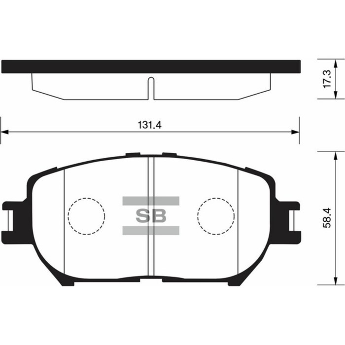 Колодки тормозные дисковые HI-Q SP2037
