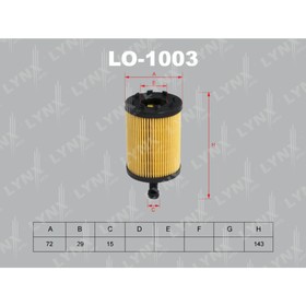 

Фильтр масляный LYNXauto LO1003