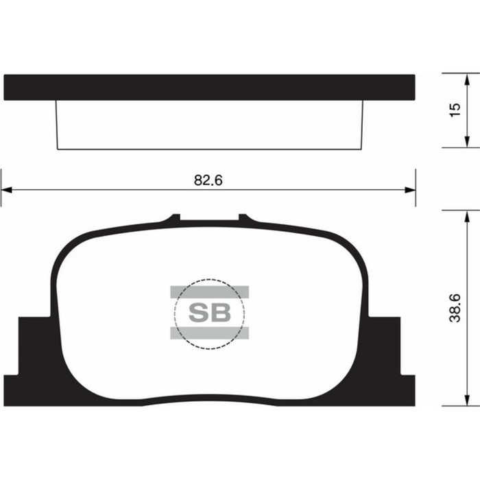 Колодки тормозные дисковые HI-Q SP2042
