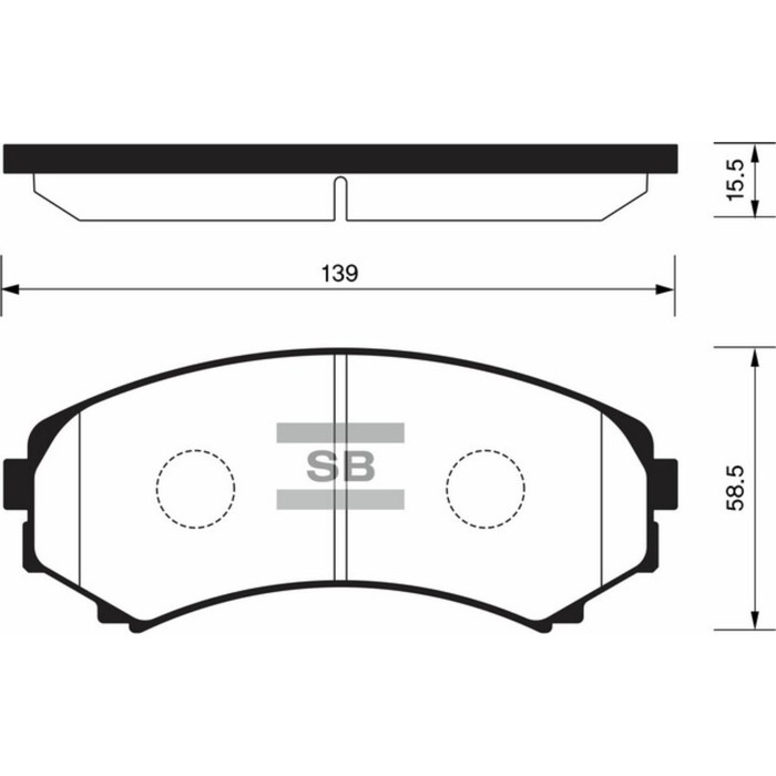 Колодки тормозные дисковые HI-Q SP2075