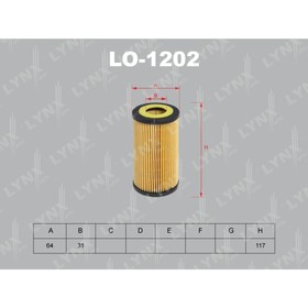 

Фильтр масляный LYNXauto LO1202