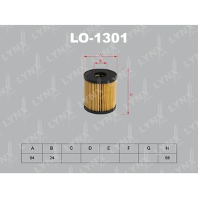 

Фильтр масляный LYNXauto LO1301