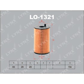 

Фильтр масляный LYNXauto LO1321
