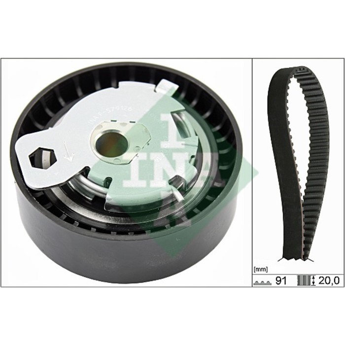 Ремень ГРМ, комплект INA 530014210