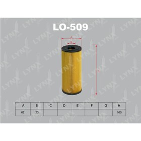 

Фильтр масляный LYNXauto LO509