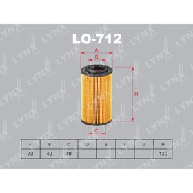 

Фильтр масляный LYNXauto LO712