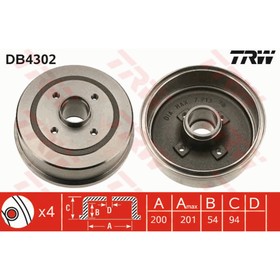 

Барабан тормозной TRW DB4302