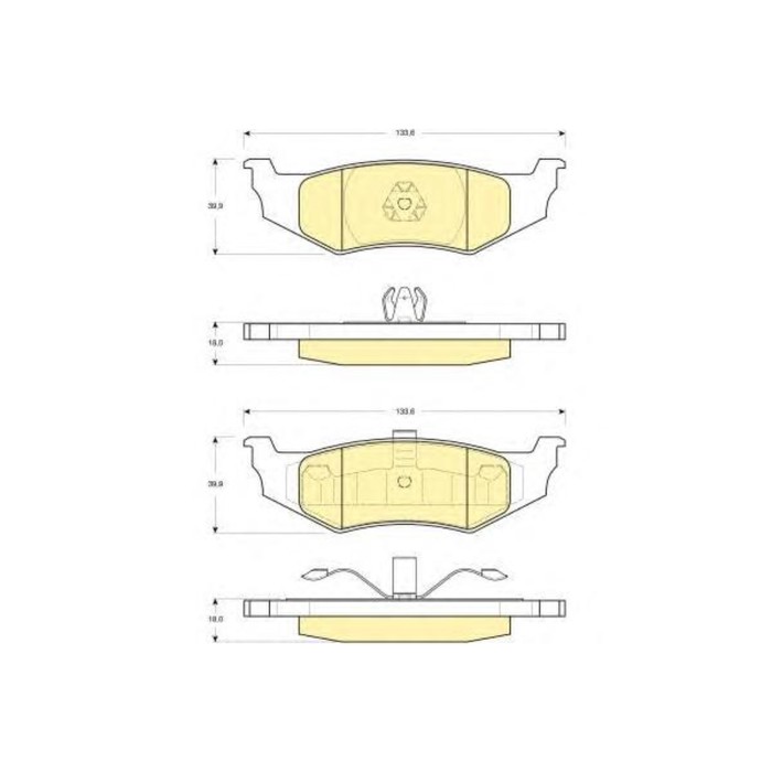 Колодки тормозные дисковые GIRLING 6141195