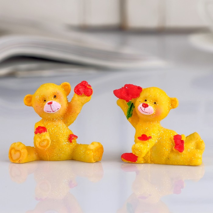 Сувенир "Медведь-джентльмен", в наборе 12 шт