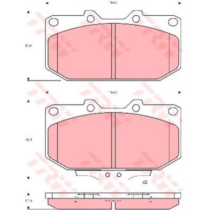Колодки томрозные  TRW GDB1006
