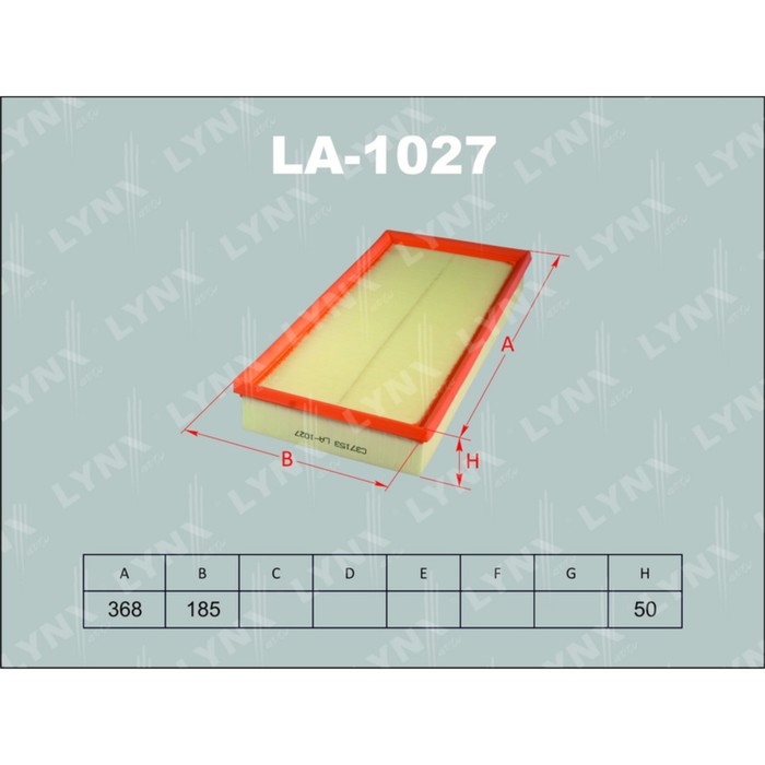 Фильтр воздушный LYNXauto LA1027