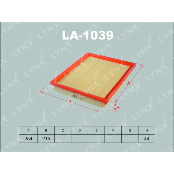 Фильтр воздушный LYNXauto LA1039