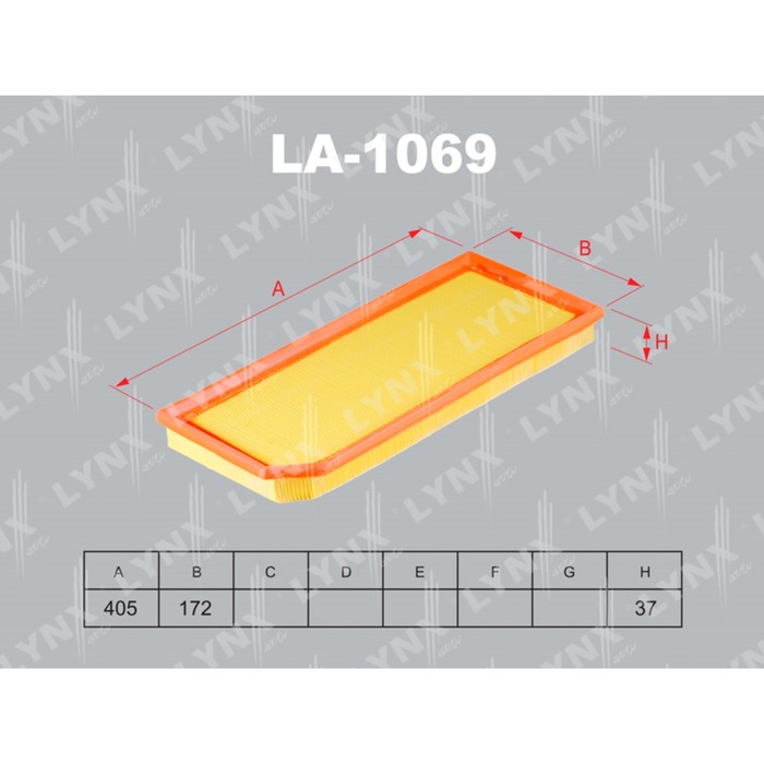 Фильтр воздушный LYNXauto LA1069