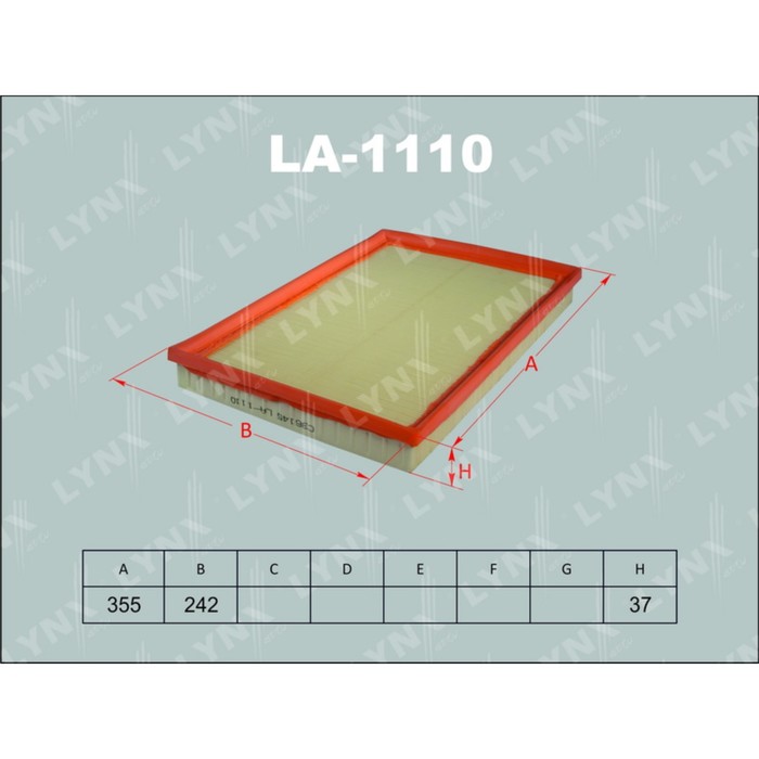 Фильтр воздушный LYNXauto LA1110