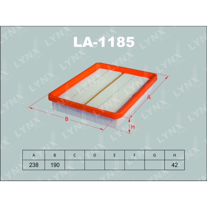 Фильтр воздушный LYNXauto LA1185