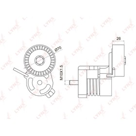 

LYNXauto PT3008 Натяжитель ремня навесного оборудования