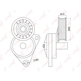 

LYNXauto PT3011 Натяжитель ремня навесного оборудования