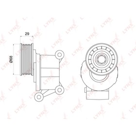 

LYNXauto PT3012 Натяжитель ремня навесного оборудования