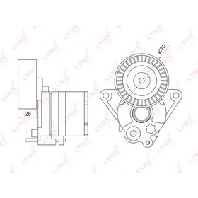 

LYNXauto PT3021 Натяжитель ремня навесного оборудования