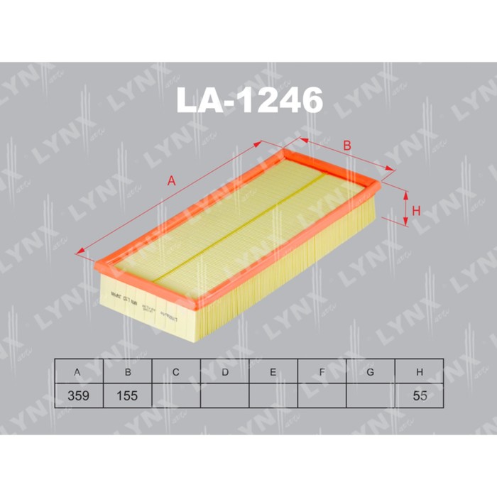 Фильтр воздушный LYNXauto LA1246