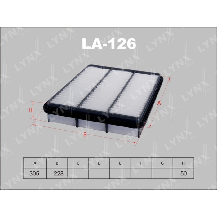 Фильтр воздушный LYNXauto LA126