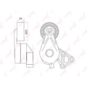 

LYNXauto PT3039 Натяжитель ремня навесного оборудования