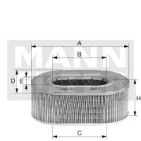 

Фильтр воздушный MANN-FILTER C24196