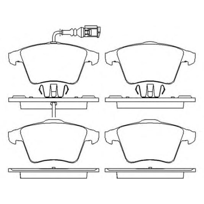 Колодки тормозные дисковые, комплект BREMBO P85082