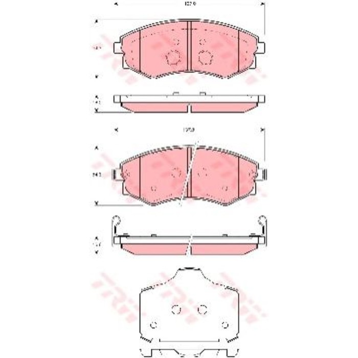 Колодки тормозные TRW GDB3365