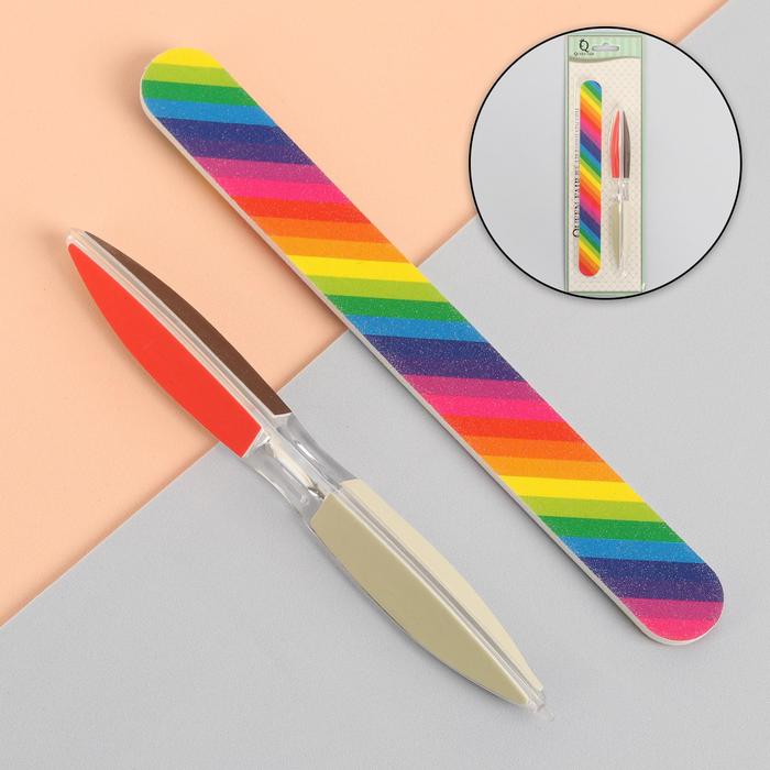 Набор маникюрный, 2 предмета, разноцветный