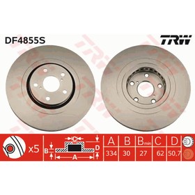 

Диск тормозной TRW DF4855S
