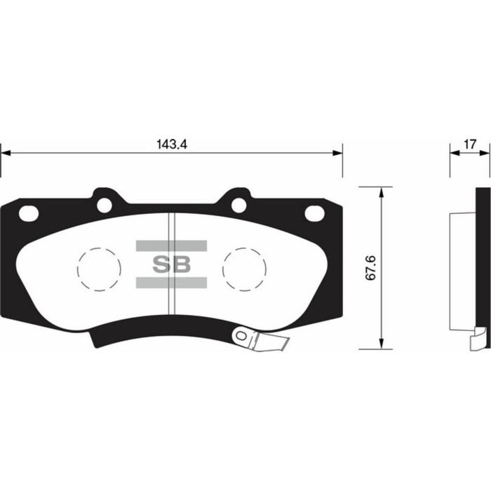 Колодки тормозные дисковые HI-Q SP1484