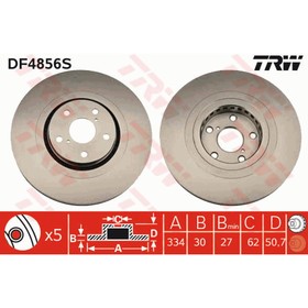 

Диск тормозной TRW DF4856S