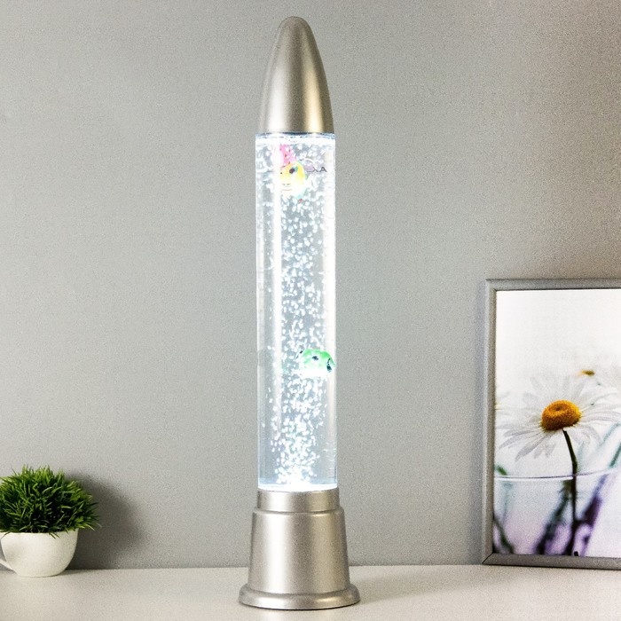 Светильник Ракета LED, лава, аквариум h=60 см RISALUX