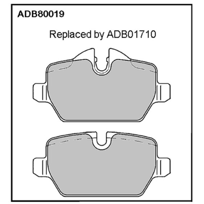 Колодки тормозные ALLIED NIPPON ADB80019