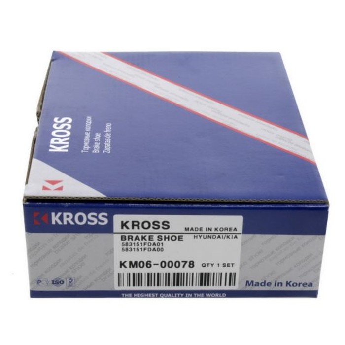 Колодки тормозные KROSS KM0600078