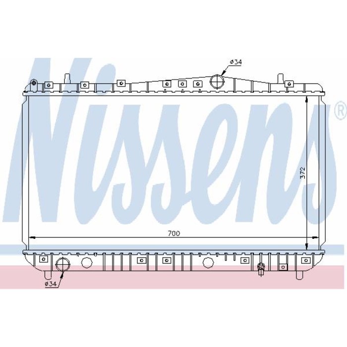 Радиатор охлаждения NISSENS 61633