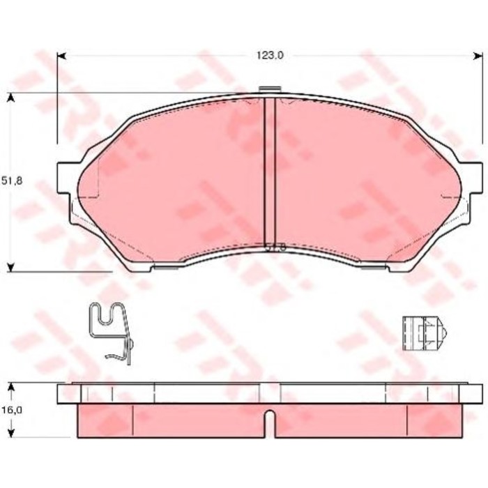 Колодки томрозные  TRW GDB3193