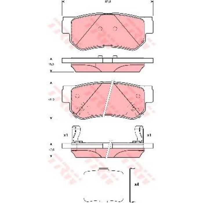 Колодки томрозные  TRW GDB3432