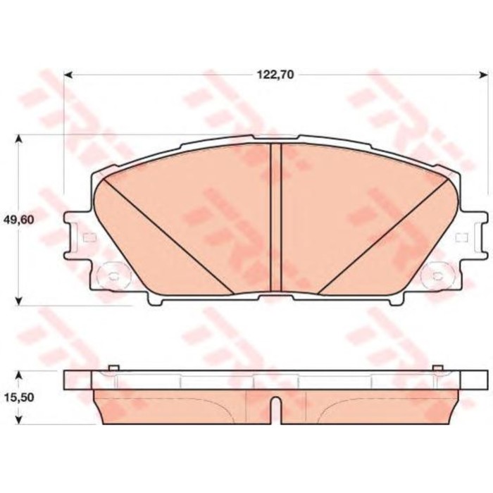 Колодки томрозные  TRW GDB4173