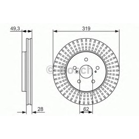 

Диск тормозной Bosch 0986479722