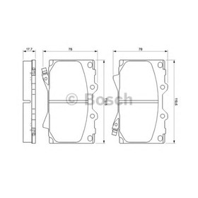 

Колодки тормозные Bosch 0986424640