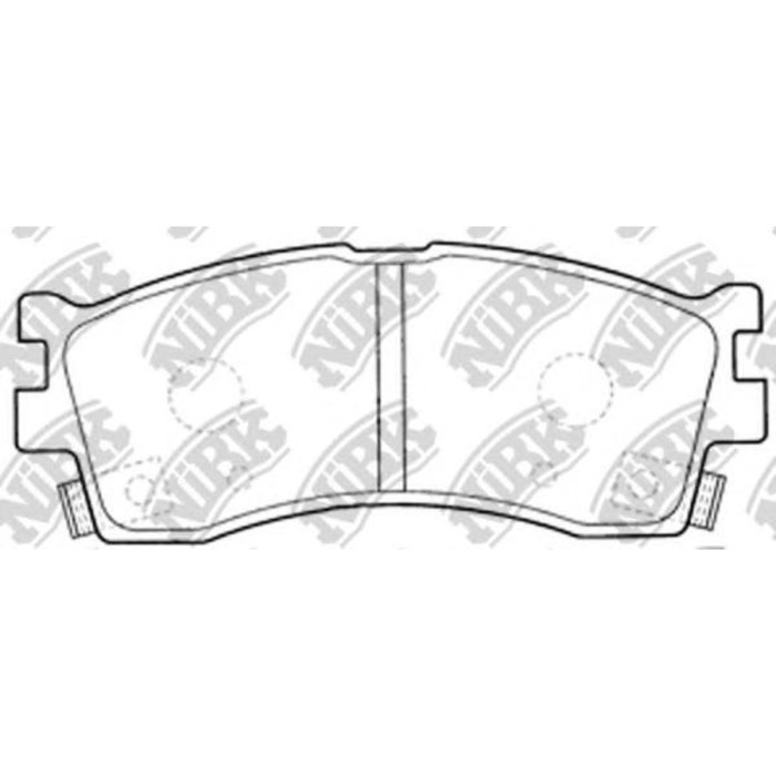 Колодки тормозные дисковые NIBK PN0702