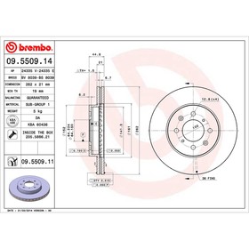 

Диск тормозной Brembo 09550914