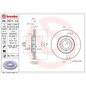 

Диск тормозной Brembo 09701111